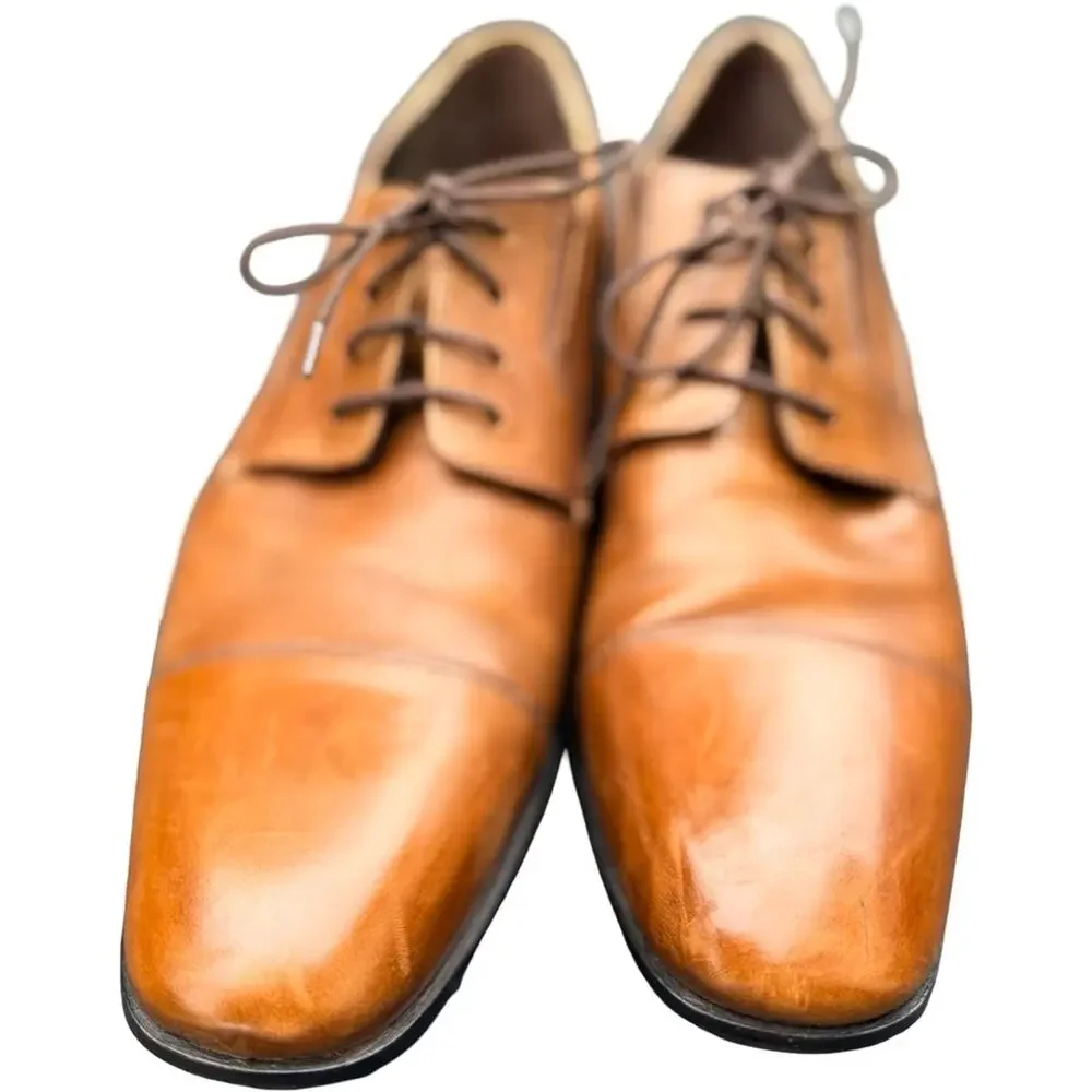 Bostonian Men's Oxford Leather Dress Shoes Tan Size 13 M